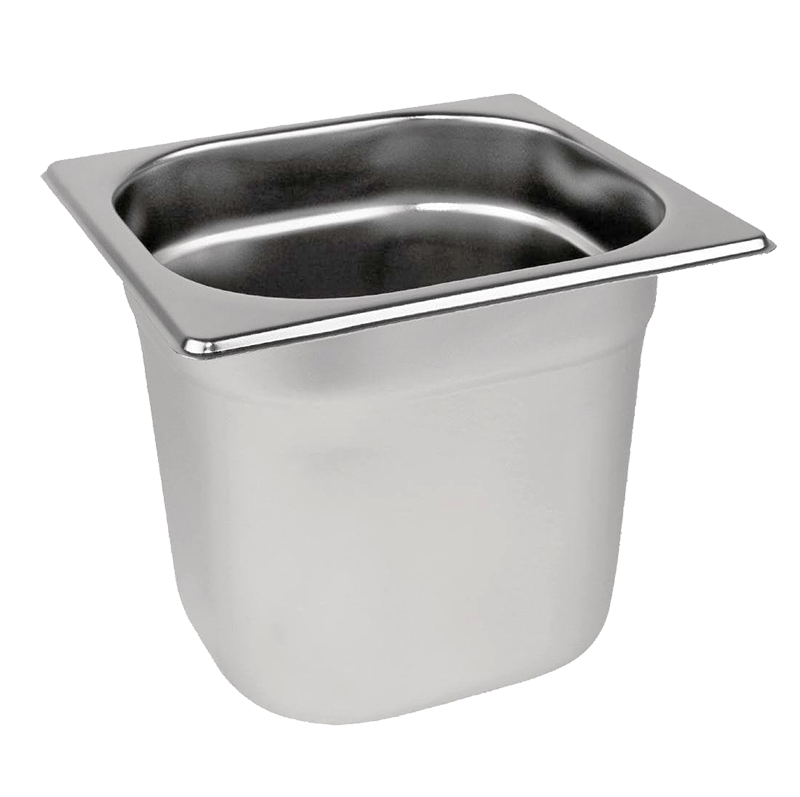 Experience Superior Food Storage with our Gastronorm Pan 1/6 - 100mm Deep, Complete with Lid.