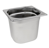 Experience Superior Food Storage with our Gastronorm Pan 1/6- 150mm Deep, Complete with Lid.
