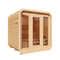 KOVE Cube Sauna 3–4 Person Outdoor Sauna – Premium Spruce Wood, 6kW Harvia Heater, Modern Cube Design