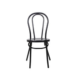 Our Stunning Tahlia Aluminium Chair Is Perfect For Any Dining Environment. This Is Offered In An Elegant Matt Black And Matt White. Front Image.