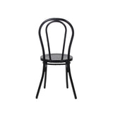 Our Stunning Tahlia Aluminium Chair Is Perfect For Any Dining Environment. This Is Offered In An Elegant Matt Black And Matt White. Back Image.