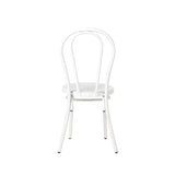 Our Stunning Tahlia Aluminium Chair Is Perfect For Any Dining Environment. This Is Offered In An Elegant Matt Black And Matt White. Back Image.