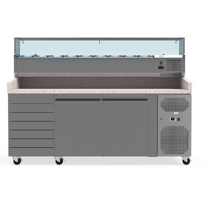 Borrelli Granite Prep Fridge 428L with VRX Servery - PZ2610 Bundle