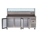 Borrelli Granite Prep Fridge 465L with VRX Servery - PZ3600