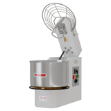 Borrelli Spiral Dough Mixer 25L - 16kg Kneading - Double Motion - Single Speed Tilting Head