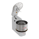 Borrelli Spiral Dough Mixer 60L - 35kg Kneading - Double Motion - single Speed Tilting Head