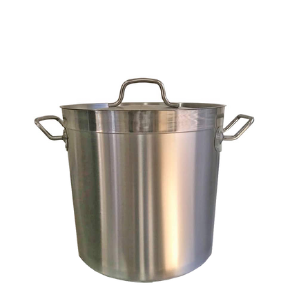 Borrelli Stock Pot 25ltr - Stainless Steel with Lid