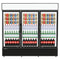 Commercial Display Fridge With 3 Hinged Glass Doors 1383L