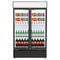 Commercial Display Fridge With 2 Hinged Glass Doors 525L
