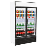 Commercial Display Fridge With 2 Hinged Glass Doors 525L