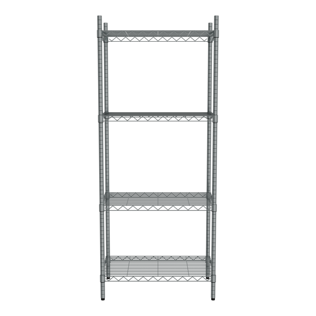 Borrelli 4 Tier Chrome Storage Racking 900mm