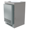 Efficient 30kg Ice Machine for Commercial Use - Compact and Durable Design, Perfect for Restaurants, Bars, and Cafes rear view.