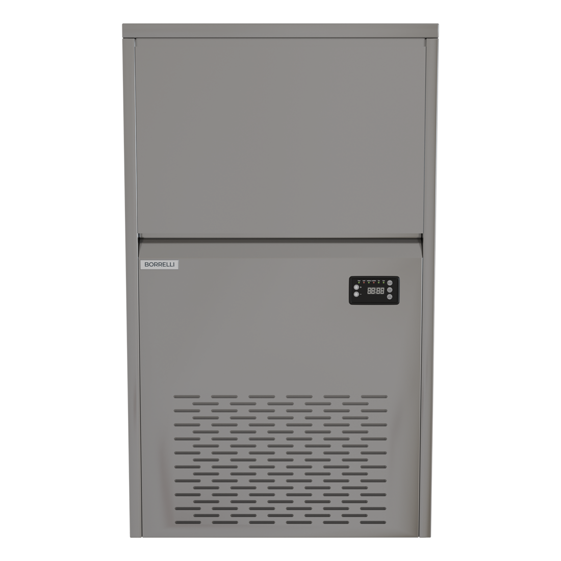  Efficient 80kg Ice Machine for Commercial Use - Compact and Durable Design, Perfect for Restaurants, Bars, and Cafesfront view.