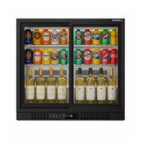 Commercial Bar Fridge With 2 Sliding Doors 207L