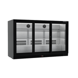 Commercial Bar Fridge With 3 Sliding Doors 324L