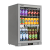Commercial Deluxe Stainless Steel Bar Fridge With Hinged Door 133L