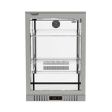 Commercial Deluxe Stainless Steel Bar Fridge With Hinged Door 133L