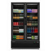 Commercial Upright Bar Fridge With 2 Hinged Glass Doors 758L