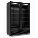 Commercial Upright Bar Fridge With 2 Hinged Glass Doors 675L