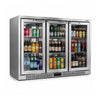 Commercial Deluxe Stainless Steel Bar Fridge With 3 Hinged Doors 324L