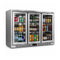 Commercial Deluxe Stainless Steel Bar Fridge With 3 Hinged Doors 324L