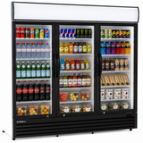 Commercial Display Fridge With 3 Hinged Glass Doors 1924L