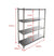 Borrelli 1800mm wide 4-tier stainless steel rack angled view with dimensions, ideal for highlighting its robust frame and ample storage space for kitchen equipment.