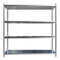 High-resolution image of Borrelli 1800mm wide stainless steel rack with 4 tiers, showcasing its sleek, straight-front design suitable for commercial kitchen storage.