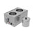 Borrelli 2-pot bain marie shown open with stainless steel pot for food preparation.