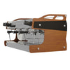 High-quality Borrelli 3-group coffee machine designed for coffee shops, highlighting its durable build and manual espresso extraction levers
