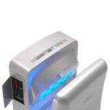 Automatic Jet Hand Dryer, Perfect for High-Traffic Restrooms. Rapid Drying Technology for Quick and Hygienic Results. Top Angle Image.