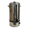 Stainless steel Borrelli 20-litre commercial water boiler with clear level gauge, designed for fast and efficient hot water supply in cafes and restaurants.
