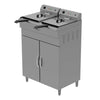 Robust Borrelli twin tank 14-litre fryer with side ventilation, designed for consistent performance in commercial frying applications.