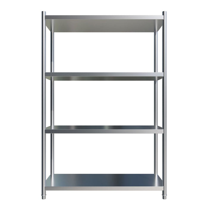 Borrelli 4 Tier Stainless Steel Shelf Rack 900mm Wide