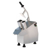 Top view of a professional Borrelli vegetable preparation machine with a lever up, emphasizing the user-friendly operation and quick-change blade system for busy chefs.