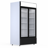 Commercial Display Fridge With 2 Hinged Glass Doors 879L