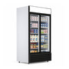 Commercial Display Fridge With 2 Hinged Glass Doors 879L