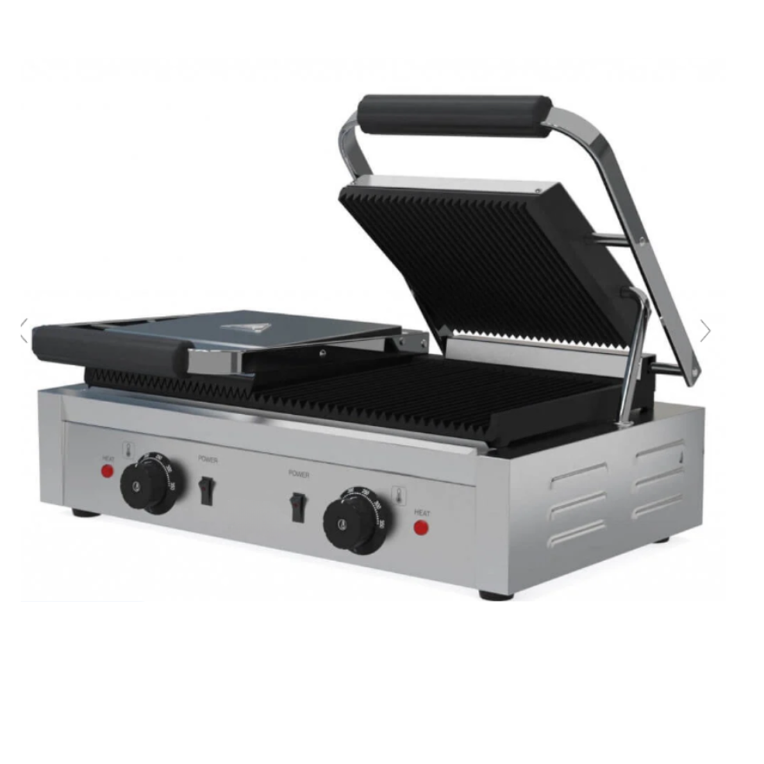 Borrelli Twin Contact Grill with Ribbed Top and Ribbed Bottom