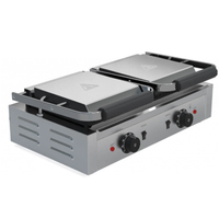 Borrelli Twin Contact Grill with Ribbed Top and Ribbed Bottom