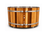 KOVE Oval Cedar Ice Bath – Reclined Cold Plunge