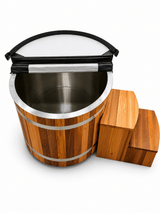 KOVE Oval Cedar Ice Bath – Reclined Cold Plunge