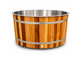 KOVE Oval Cedar Ice Bath – Reclined Cold Plunge