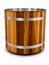 KOVE Oval Cedar Ice Bath – Reclined Cold Plunge
