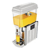 12L Single Tank Refrigerated Juice Dispenser, Perfect for Serving Refreshing Drinks. Robust Construction for Durability and Reliability. Efficient Cooling System Keeps Beverages Chilled. Front Angle Image.