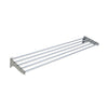 Enhance Your Workspace with our 1800mm Stainless Steel Tube Wall Shelf, Featuring a Polished Finish. Crafted for durability and aesthetics, this wall shelf is perfect for commercial kitchens, medical facilities Etc. Angle_view.