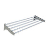 Enhance Your Workspace with our 1200mm Stainless Steel Tube Wall Shelf, Featuring a Polished Finish. Crafted for durability and aesthetics, this wall shelf is perfect for commercial kitchens, medical facilities Etc. Angle_view.