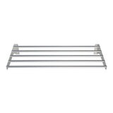 Enhance Your Workspace with our 1200mm Stainless Steel Tube Wall Shelf, Featuring a Polished Finish. Crafted for durability and aesthetics, this wall shelf is perfect for commercial kitchens, medical facilities Etc.Front_view.