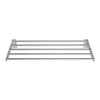 Enhance Your Workspace with our 1200mm Stainless Steel Tube Wall Shelf, Featuring a Polished Finish. Crafted for durability and aesthetics, this wall shelf is perfect for commercial kitchens, medical facilities Etc.Front_view.