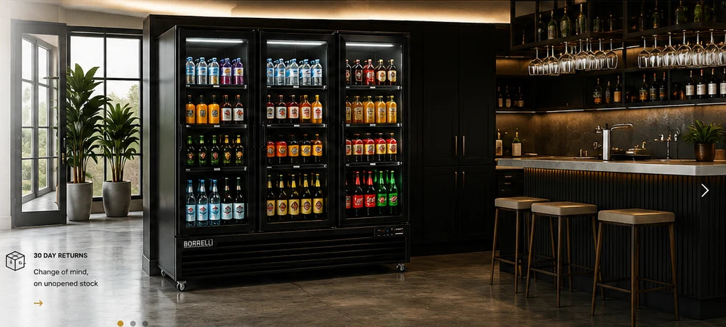 Borrelli commercial refrigeration in a hospitality venue