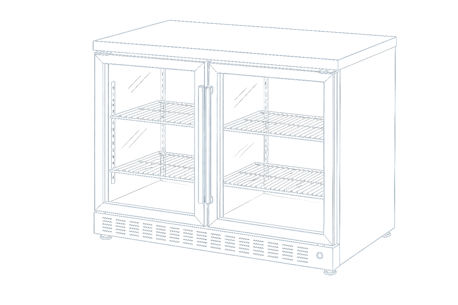Commercial Counter Fridge Buying Guide technical illustration